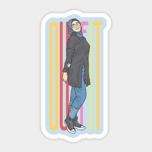 Cool teenage Oufit Sticker